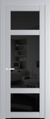 Межкомнатная дверь Profil Doors 1.3.2 PD Черное тонированное Лайт Грей (RAL 870-01)