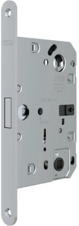 B06132.50.34 AGB (АГБ) Защелка врезная WC (мат хром) тех. уп. без отв. пл. POLARIS WAVE