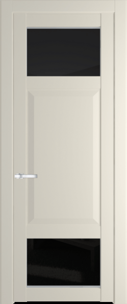Межкомнатная дверь Profil Doors 1.3.4 PD Черное тонированное Кремовая Магнолия (RAL 120-04)