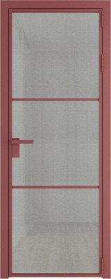 Алюминиевая дверь Profil Doors 13 AG Красный антрацит Рэте