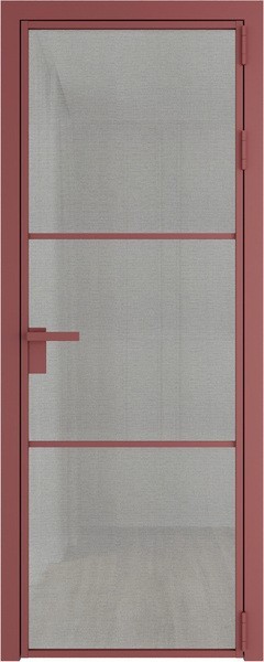 Алюминиевая дверь Profil Doors 13 AG Красный антрацит Рэте