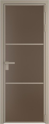 Алюминиевая дверь Profil Doors 13 AG Никель матовый Монохром гляссе