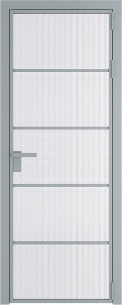 Алюминиевая дверь Profil Doors 14 AG Серебро Мору белое