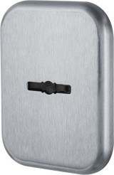 Декоратив. Armadillo (Армадилло) Квадр. накл. на сув. замок со шторкой PS-DEC SQ CT (ATC Protector 1) SC-14 Матовый хром