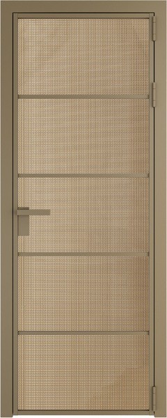 Алюминиевая дверь Profil Doors 14 AG Шампань Кризет Золото