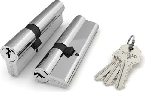 Цилиндровый механизм Fuaro (Фуаро) 100 CA 95 mm (30+10+55) CP хром 3 кл.