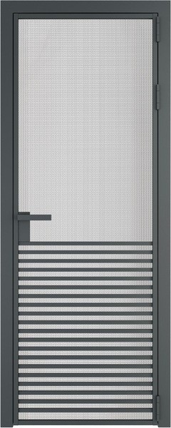 Алюминиевая дверь Profil Doors 16 AG Серая ночь Кризет