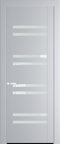 Межкомнатная дверь Profil Doors 1.6 P Белый триплекс Лайт Грей (RAL 870-01)