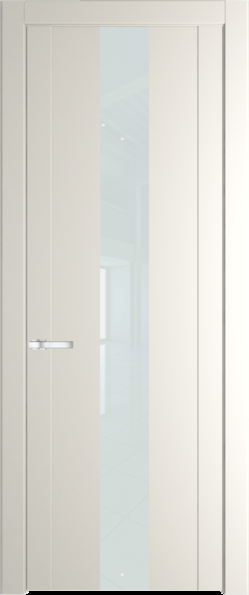 Межкомнатная дверь Profil Doors 1.9 P Lacobel Белый лак Перламутр белый