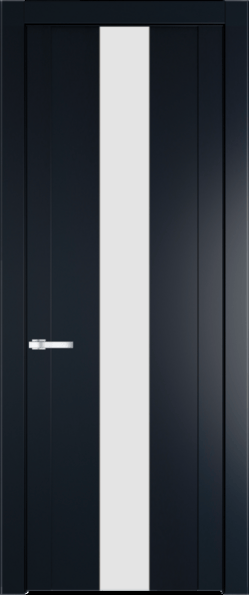 Межкомнатная дверь Profil Doors 1.9 P Монохром белый просветленный Нэви Блу (RAL 7016)