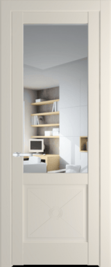 Межкомнатная дверь Profil Doors 1.2.2 PM Прозрачное Кремовая Магнолия (RAL 120-04)