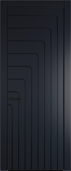 Межкомнатная дверь Profil Doors 10 PA Черный матовый RAL9005 Нэви Блу (RAL 7016)