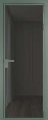Алюминиевая дверь Profil Doors 1 AG Зеленый воск Тонированное