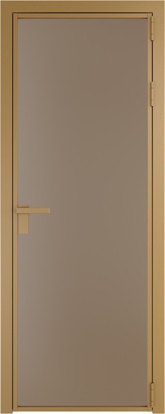 Алюминиевая дверь Profil Doors 1 AG Золото Монохром капучино