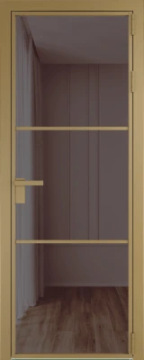 Алюминиевая дверь Profil Doors 13 AG Золото Золотистая бронза