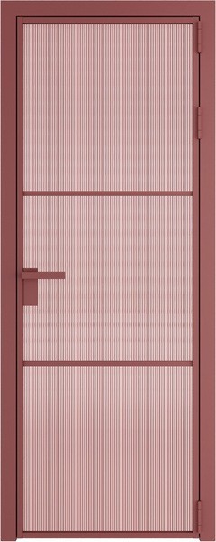 Алюминиевая дверь Profil Doors 13 AG Красный антрацит Мору Розовое