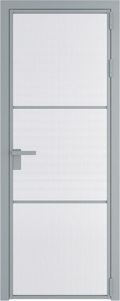 Алюминиевая дверь Profil Doors 13 AG Серебро Мору Белый