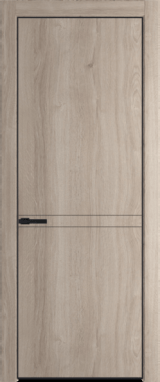 Межкомнатная дверь Profil Doors 11 NE Дуб Сонома Черный матовый RAL9005