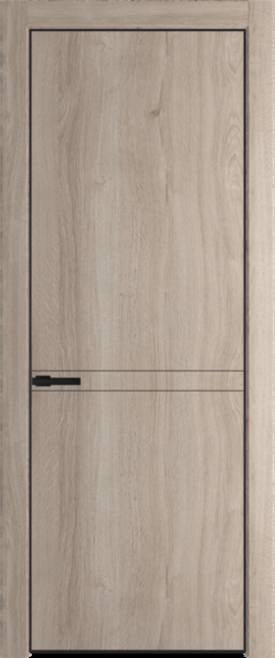 Межкомнатная дверь Profil Doors 11 NE Дуб Сонома Черный матовый RAL9005