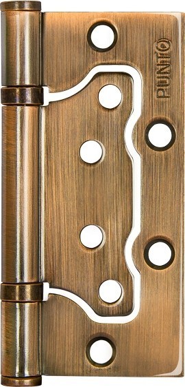 Петля Punto (Пунто) универсальная без врезки IN4200W CFB (200-2B 100x2,5) кофе глянец