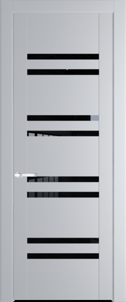 Межкомнатная дверь Profil Doors 1.6 P Черный триплекс Лайт Грей (RAL 870-01)