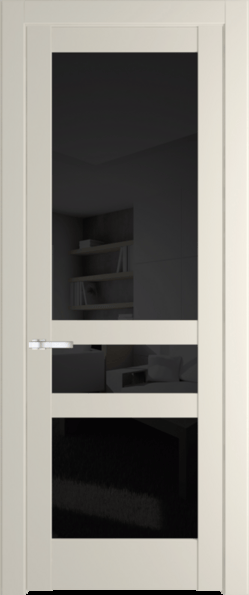Межкомнатная дверь Profil Doors 4.5.2 PD Кремовая Магнолия (RAL 120-04) Черное тонированное