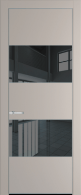 Межкомнатная дверь Profil Doors 22 PA Серебро Зеркало серое Сэнд