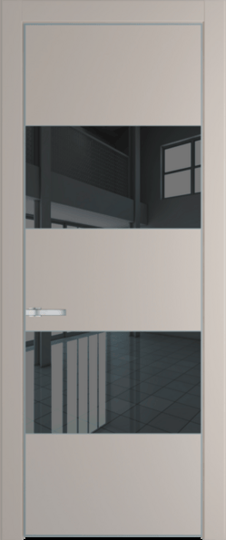 Межкомнатная дверь Profil Doors 22 PA Серебро Зеркало серое Сэнд