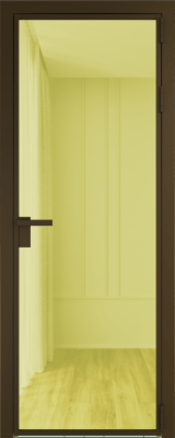 Алюминиевая дверь Profil Doors 1 AG Деорэ Золотое шпион