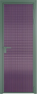 Алюминиевая дверь Profil Doors 1 AG Зеленый воск Мору Фиолетовое