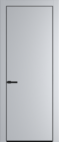Межкомнатная дверь Profil Doors 1 PA Черный матовый Лайт Грей (RAL 870-01)