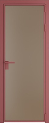 Алюминиевая дверь Profil Doors 1 AG Красный антрацит Монохром капучино