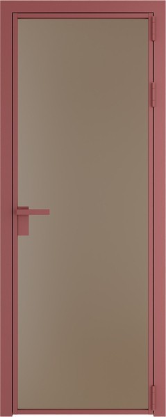 Алюминиевая дверь Profil Doors 1 AG Красный антрацит Монохром капучино