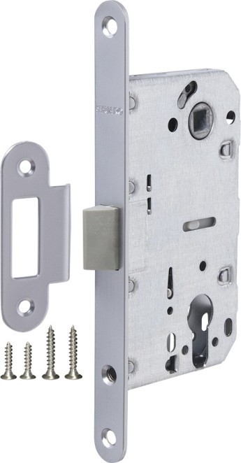 Корпус Fuaro (Фуаро) врезного замка c защёлкой PLASTP85C-50 (P85C-50) SSC сатинированный хром
