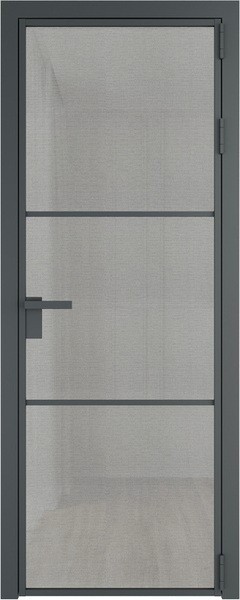 Алюминиевая дверь Profil Doors 13 AG Серая ночь Рэте