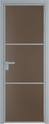 Алюминиевая дверь Profil Doors 13 AG Серебро Монохром гляссе