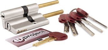 Цилиндровый механизм Mottura (Моттура) под вертушку (дл. шток) DPC1P4131 S3 (72 мм/36+10+26) САТИН.НИКЕЛЬ, 5+1 кл.