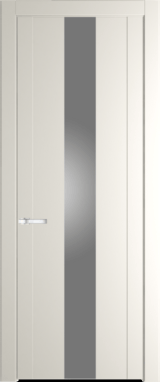 Межкомнатная дверь Profil Doors 1.9 P Lacobel Серебряный лак Перламутр белый