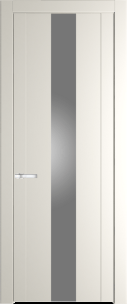 Межкомнатная дверь Profil Doors 1.9 P Lacobel Серебряный лак Перламутр белый