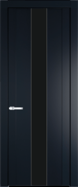 Межкомнатная дверь Profil Doors 1.9 P Монохром черный Нэви Блу (RAL 7016)