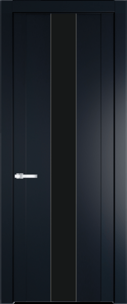 Межкомнатная дверь Profil Doors 1.9 P Монохром черный Нэви Блу (RAL 7016)