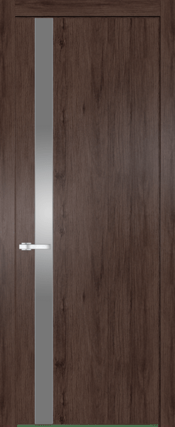 Межкомнатная дверь Profil Doors 18 NW Монохром серебро (серебро матлак) Дуб Тобакко
