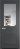 Межкомнатная дверь Profil Doors 1.5.2 PM Прозрачное Графит (Pantone 425С)