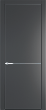 Межкомнатная дверь Profil Doors 16 PA Серебро Графит (Pantone 425С)