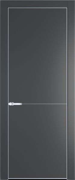 Межкомнатная дверь Profil Doors 16 PA Серебро Графит (Pantone 425С)