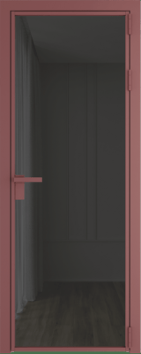 Алюминиевая дверь Profil Doors 1 AG Красный антрацит Тонированное