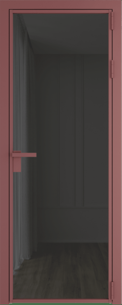 Алюминиевая дверь Profil Doors 1 AG Красный антрацит Тонированное