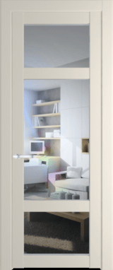 Межкомнатная дверь Profil Doors 1.3.2 PD Прозрачное Кремовая Магнолия (RAL 120-04)