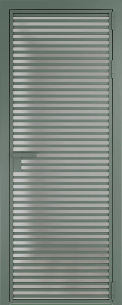 Алюминиевая дверь Profil Doors 12 AG Зеленый воск Матовое