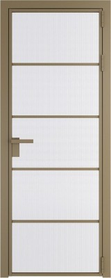 Алюминиевая дверь Profil Doors 14 AG Шампань Мору белое
